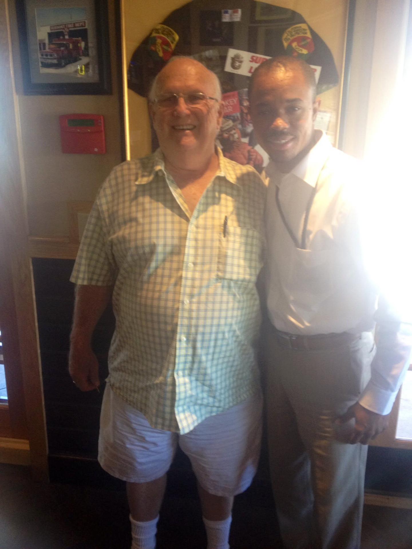 Quinten Anderson with his mentor Dr. DVD